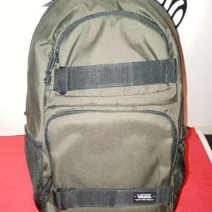 Vans Backpack green olive color